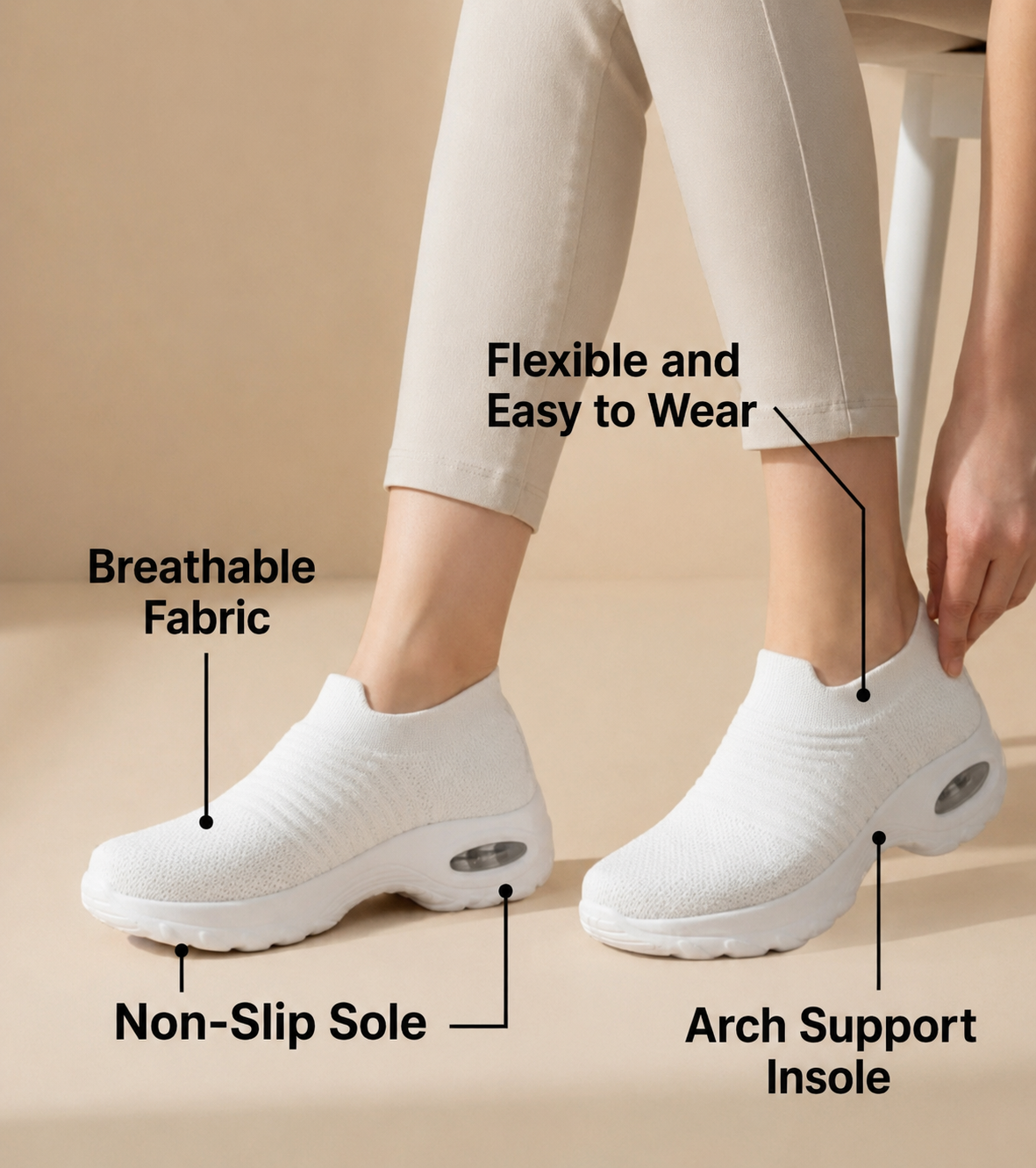 OrthoPro | Invisible Grip Sneakers
