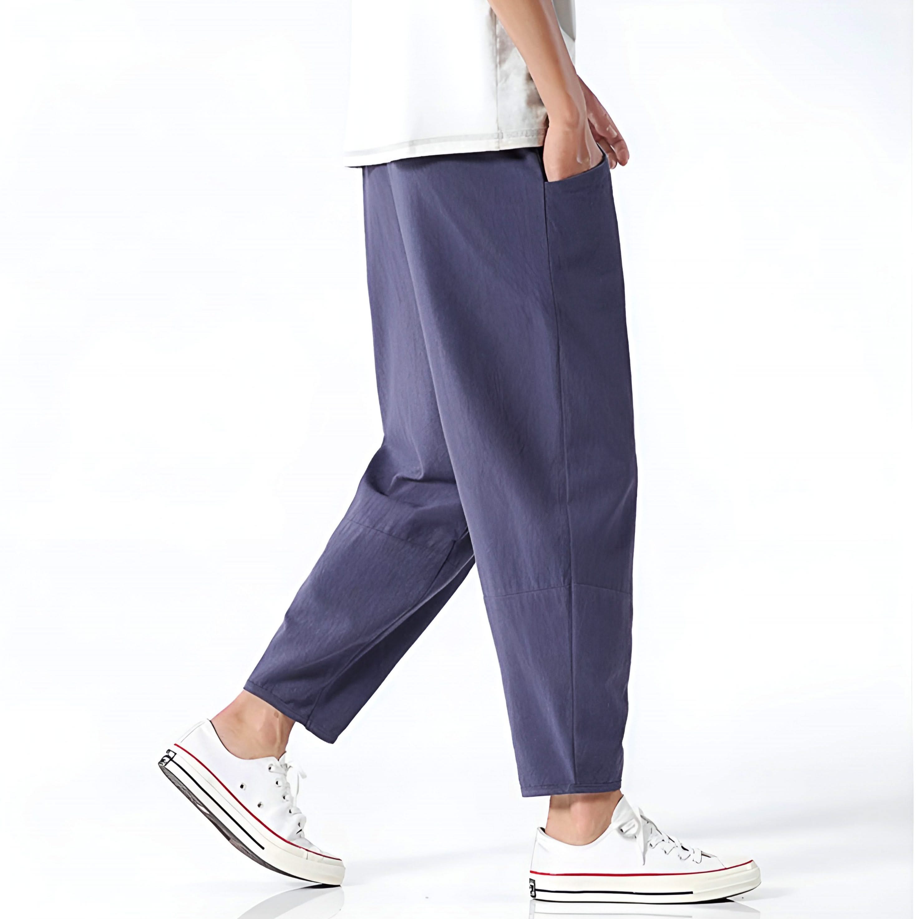 URBAN CROPPED COTTON TROUSERS