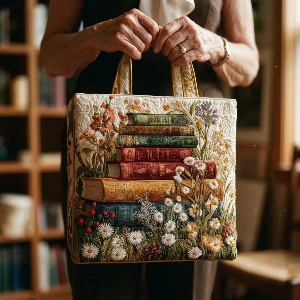 Quilted Artisan Bag - Floral Design