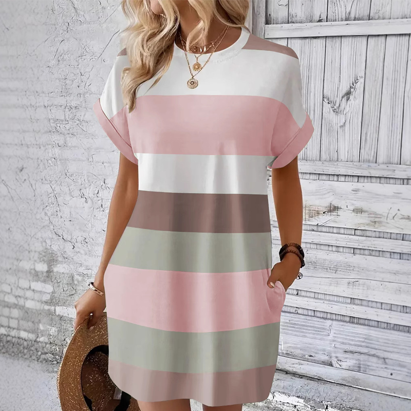 ELYSIAN ROUND NECK DRESS