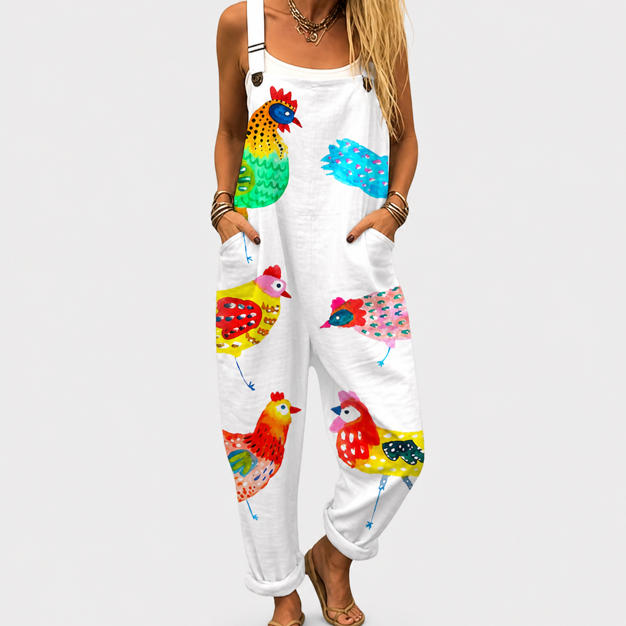 WOMEN'S ARTISTIC DUNGAREES