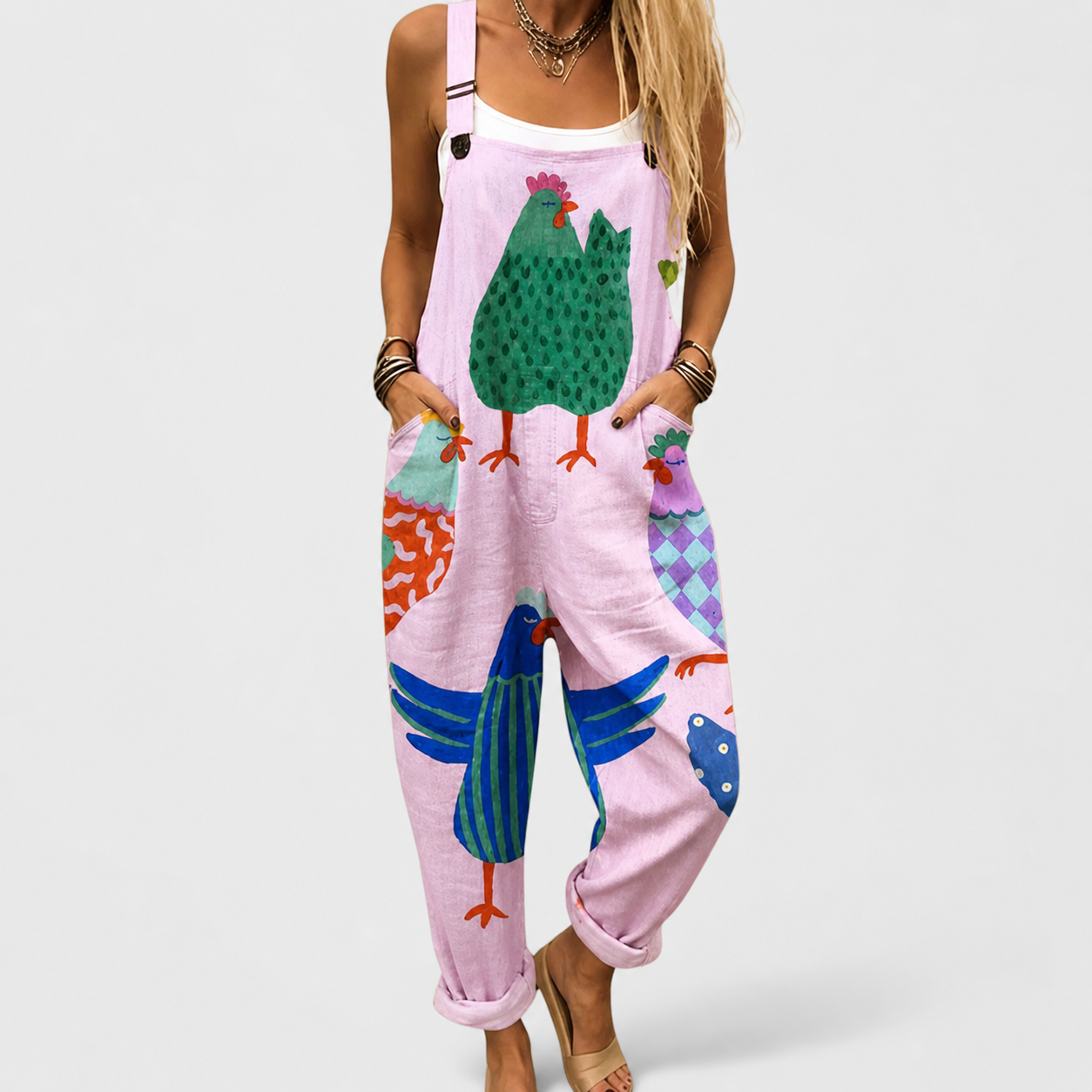 WOMEN'S FANTASY GARDEN DUNGAREES