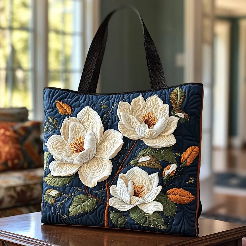 Quilted Artisan Bag - Delicate Magnolia