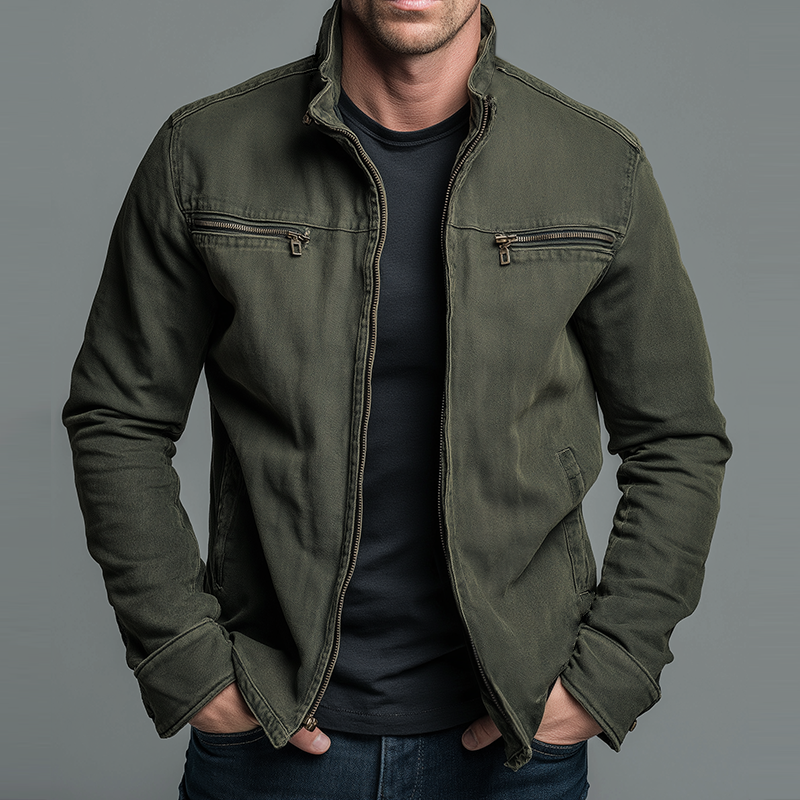 Langford | Vintage Cotton Zip-Up Jacket