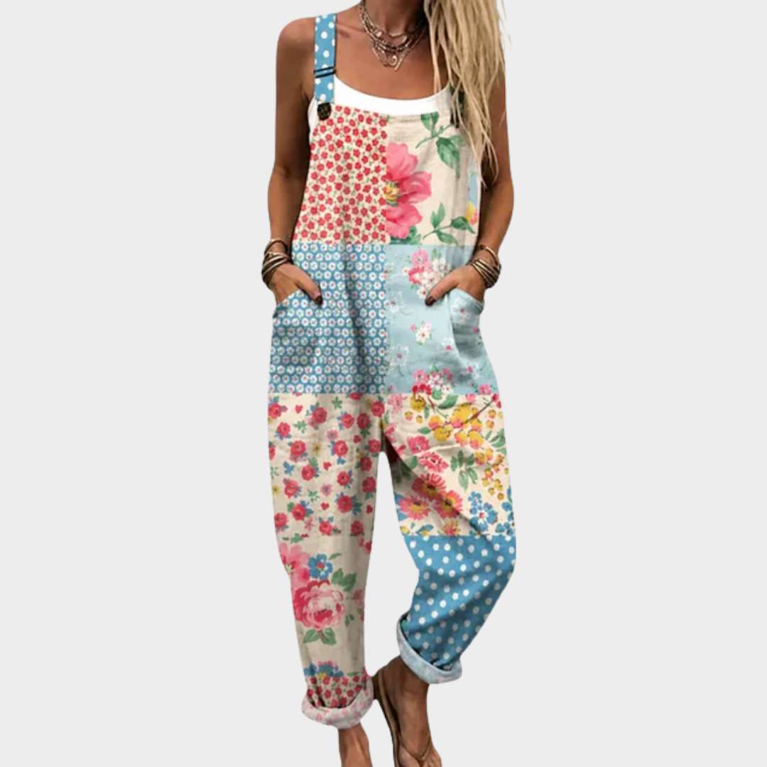 SICILIAN GARDEN DUNGAREES FOR WOMEN