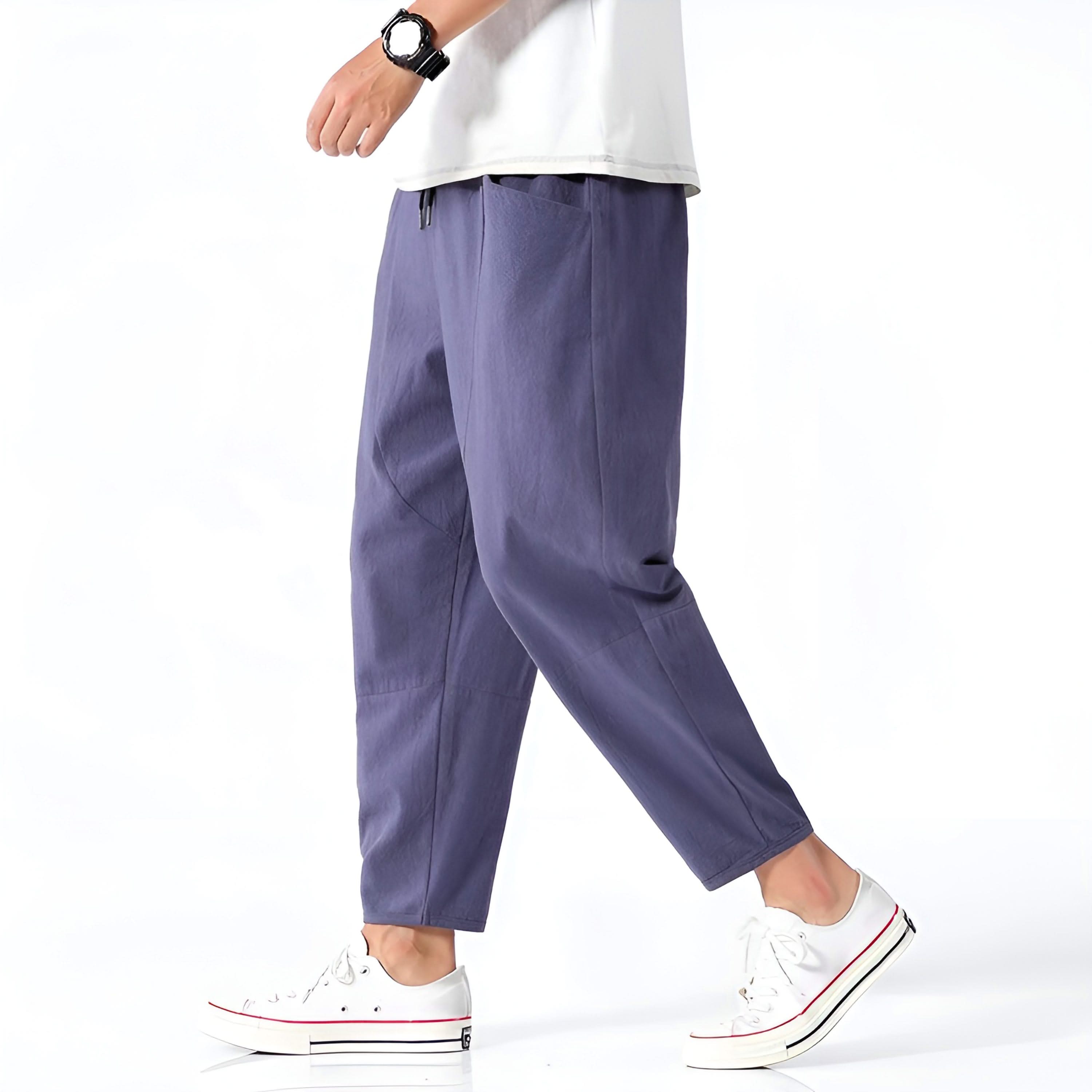 URBAN CROPPED COTTON TROUSERS