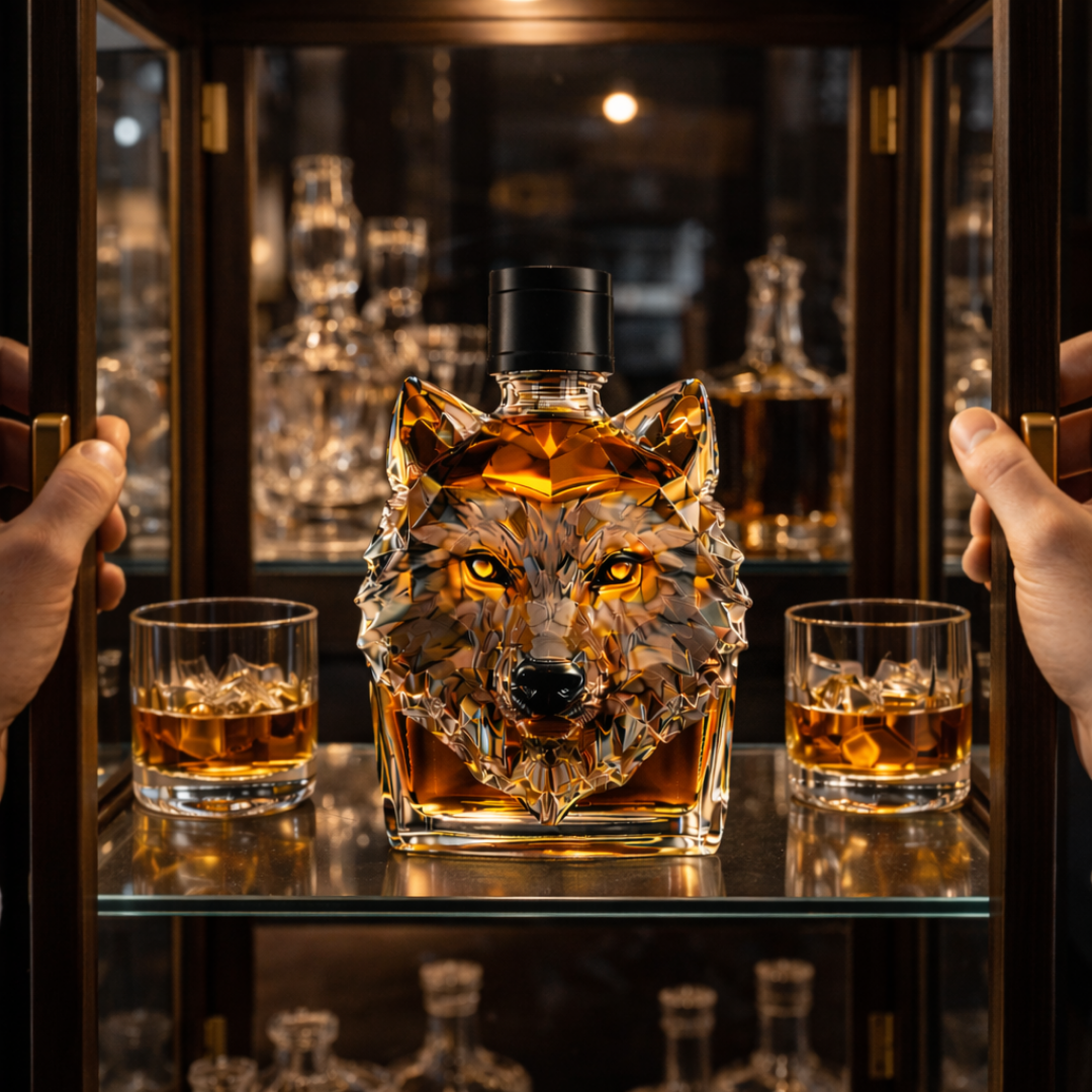 Whisky Bottle - Wolf Head Version