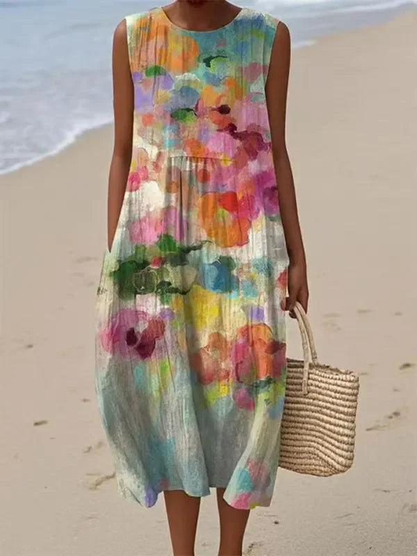 Mirte - Versatile Multicoloured Midi Dress