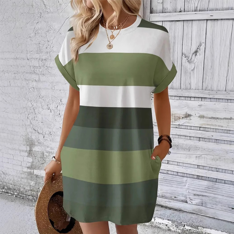 ELYSIAN ROUND NECK DRESS